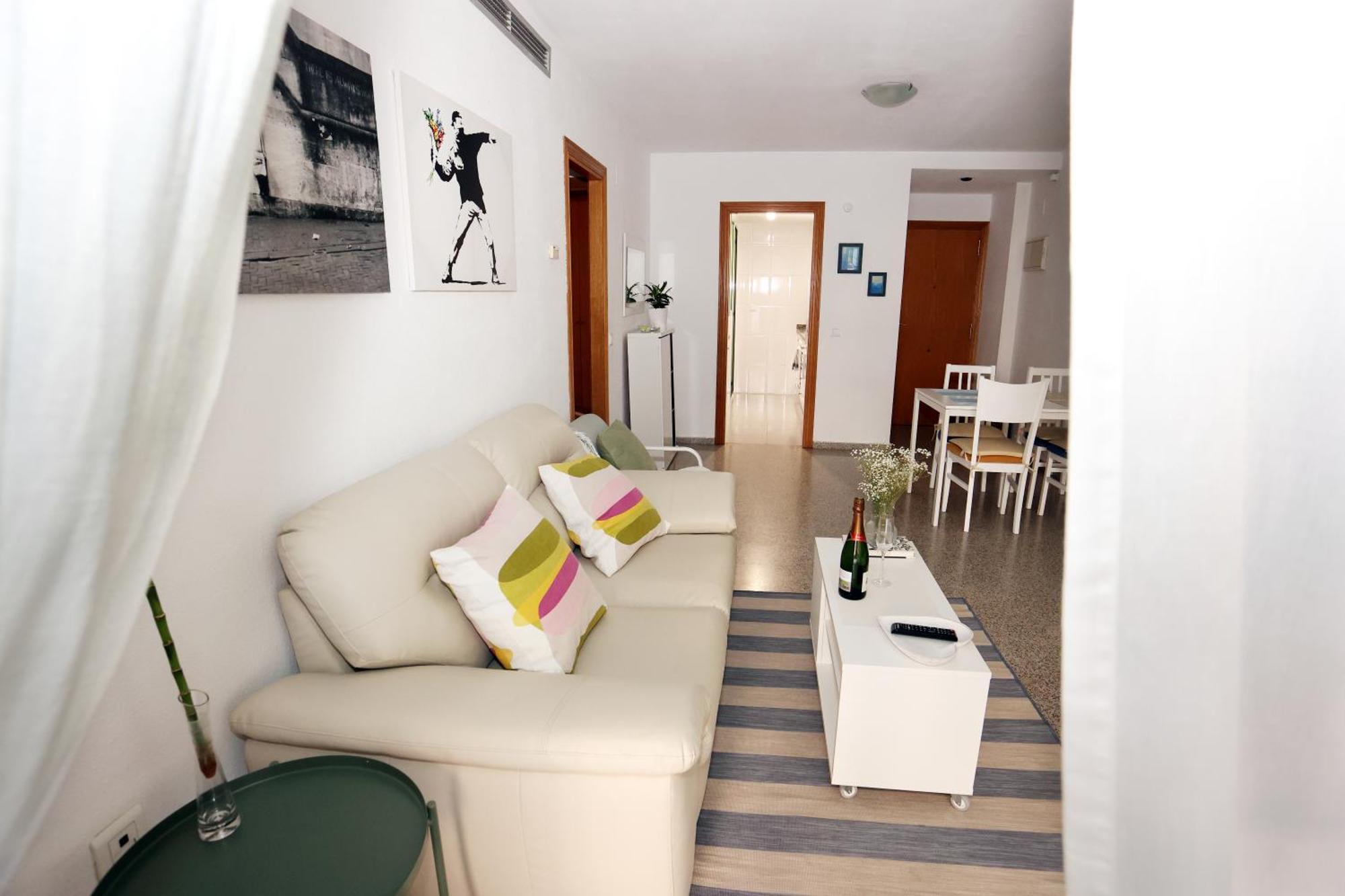 Apartamento Dos Habitaciones Primera Linea De Playa バレンシア エクステリア 写真