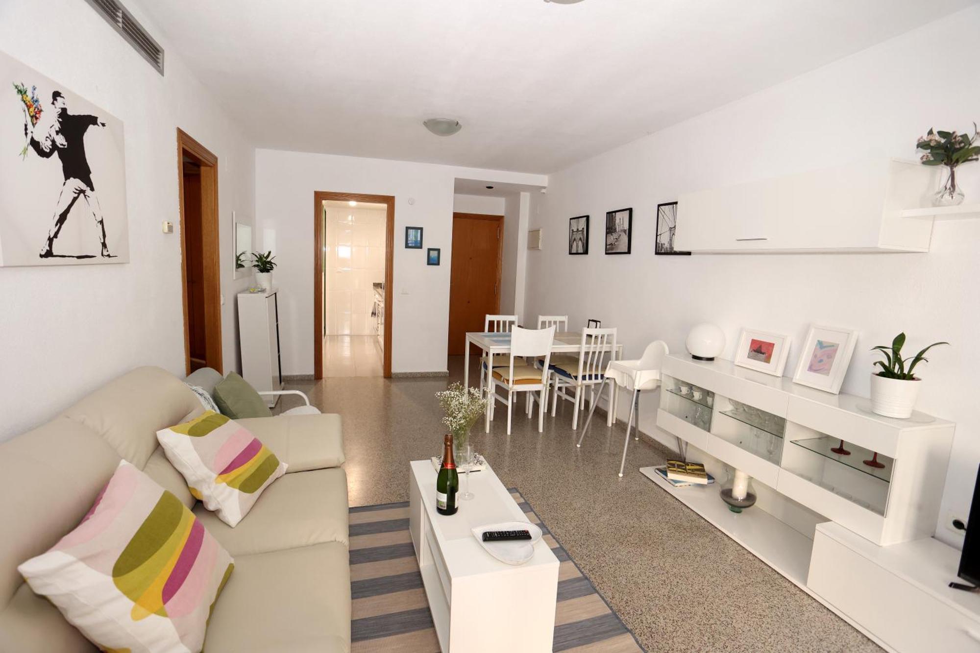Apartamento Dos Habitaciones Primera Linea De Playa バレンシア エクステリア 写真